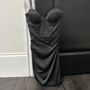Black mini dress